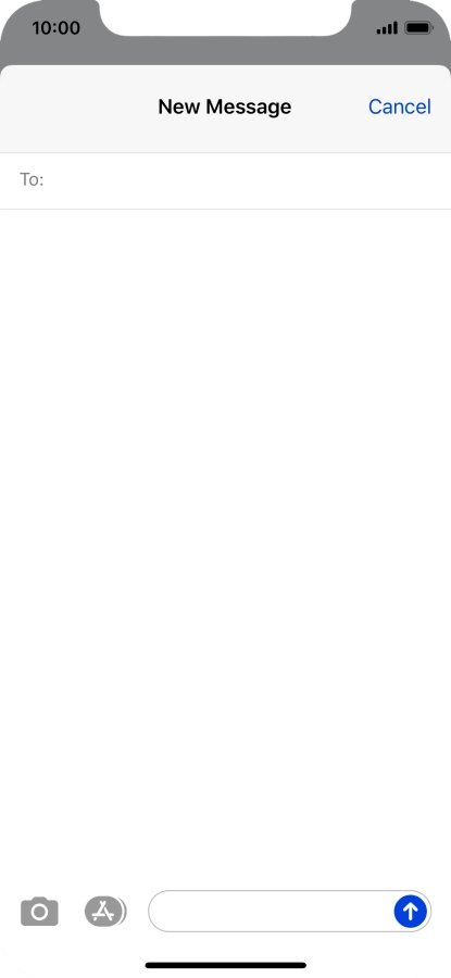 Press To: and key in the first letters of the recipient's name.