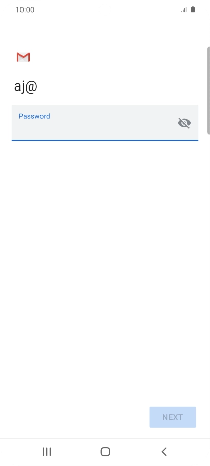 Press the field below 