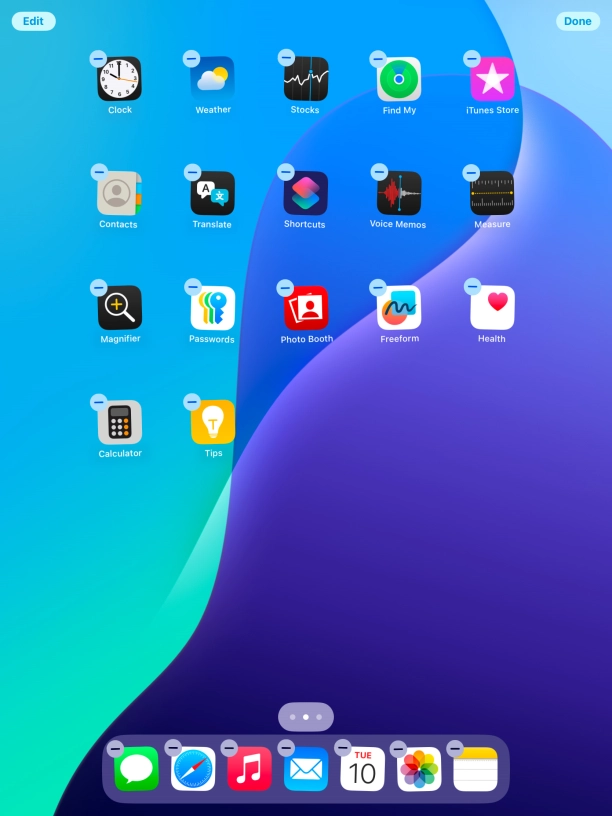 Press Edit. Press Edit.