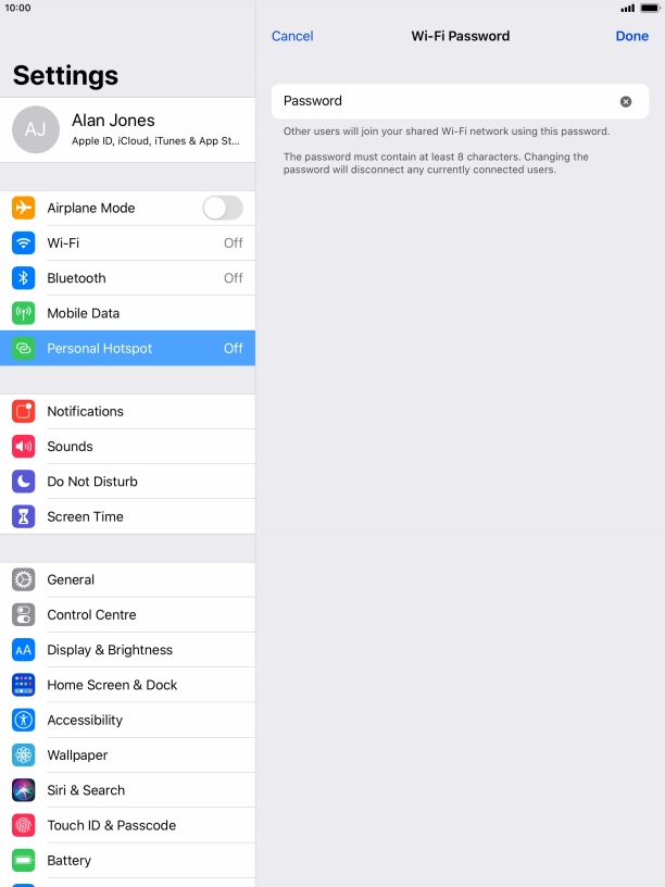 Press Done. Press Done.