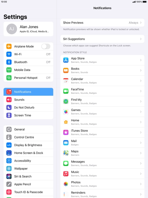 Press Show Previews.