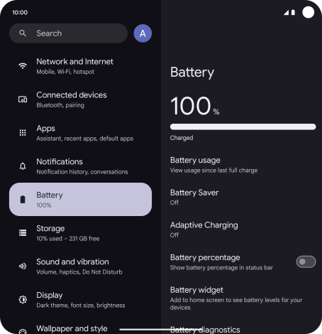 Press Battery Saver.