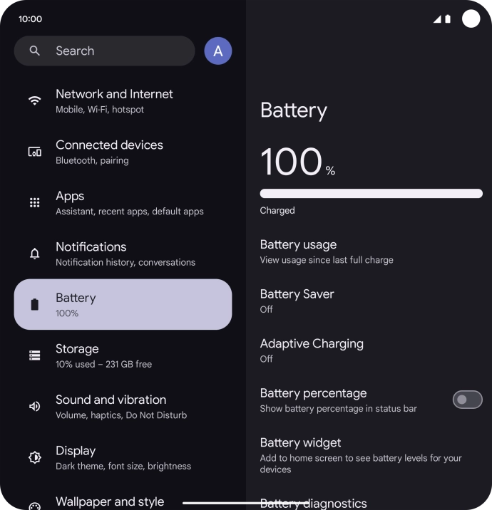 Press Battery Saver.