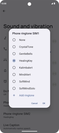 Press the required ring tones to hear them.