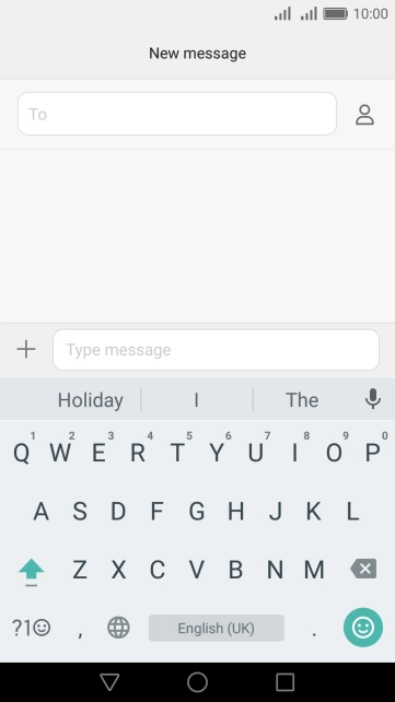 Open a new note, message or email message to bring up the keypad and your phone is ready for text input.
