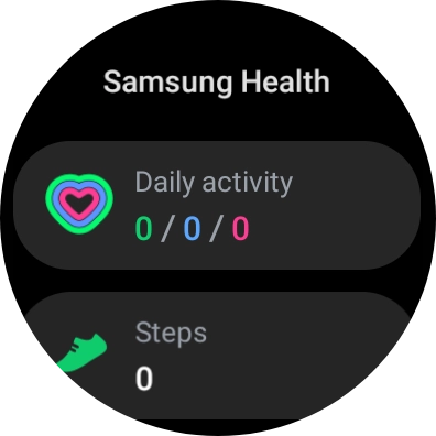 Under Daily activity, you can see how far you are from completing your daily activity goals.
