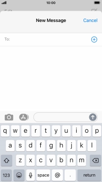 Press To: and key in the first letters of the recipient's name.