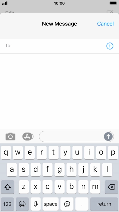 Press To: and key in the first letters of the recipient's name.