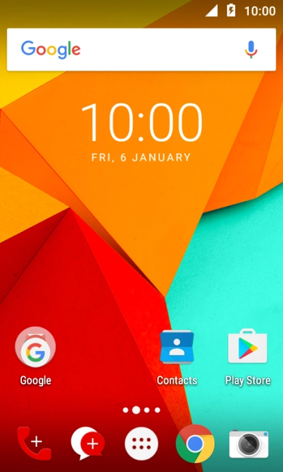 When the battery charging icon is displayed, the battery is charging.