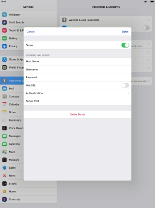 Press Authentication.