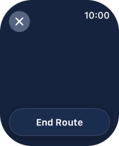 Press End Route.