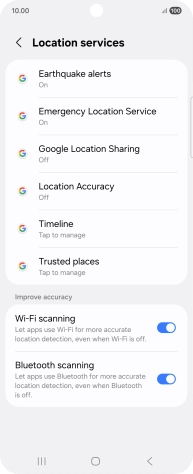 Press Location Accuracy. Press Location Accuracy.