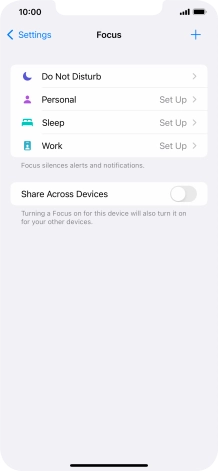 Press Do Not Disturb.