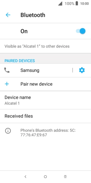 Press the Home key to return to the home screen.