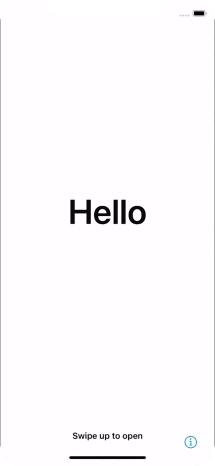 Slide your finger upwards starting from the bottom of the screen.