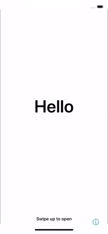 Slide your finger upwards starting from the bottom of the screen.