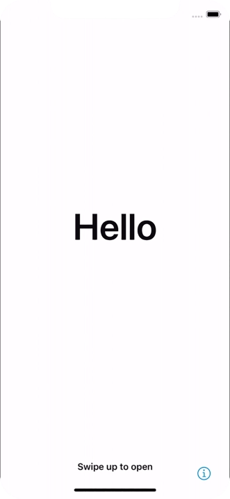 Slide your finger upwards starting from the bottom of the screen.