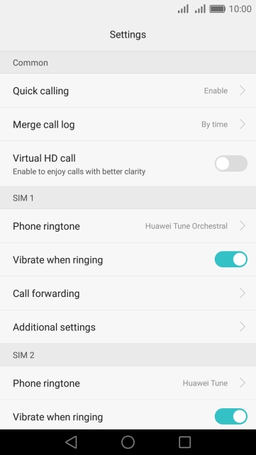 Press Additional settings.