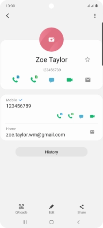 Press the call icon.