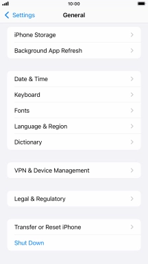 Press Transfer or Reset iPhone.