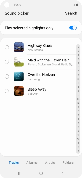 Press the required ring tones to hear them. Press the required ring tones to hear them.