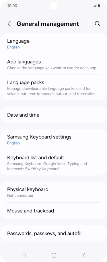 Press Date and time.