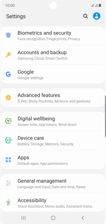 Press Accounts and backup.