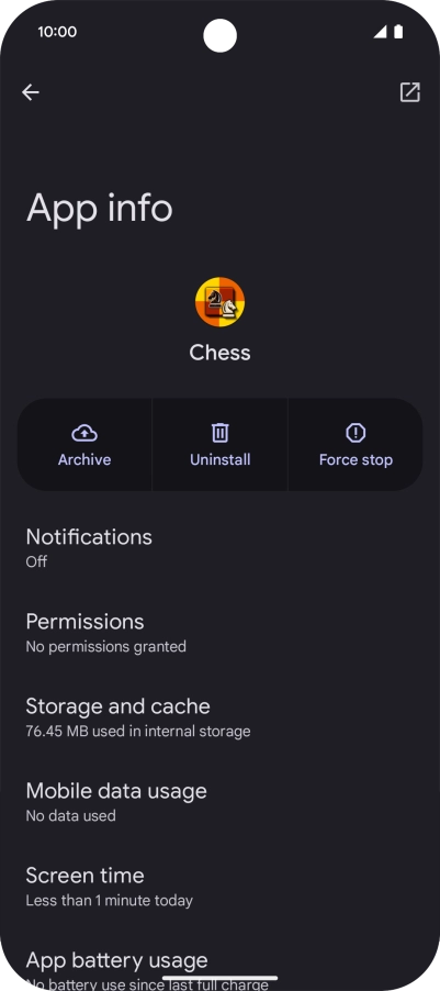 Press Storage and cache.