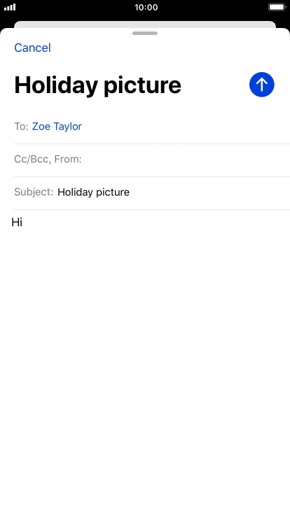 Press and hold the text input field until a pop-up menu is displayed.