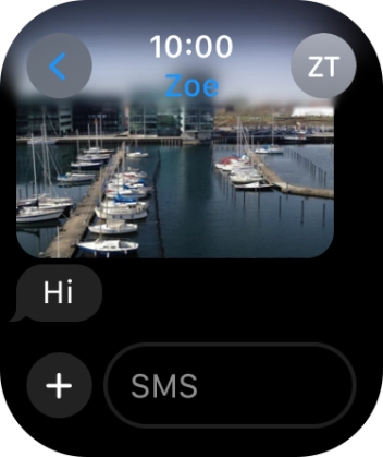 Press SMS. Press SMS.