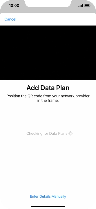 Place the QR code you've received inside the phone camera frame to scan the code.