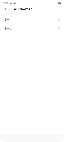 Press the name of the SIM.