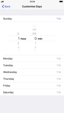 Select the required period.
