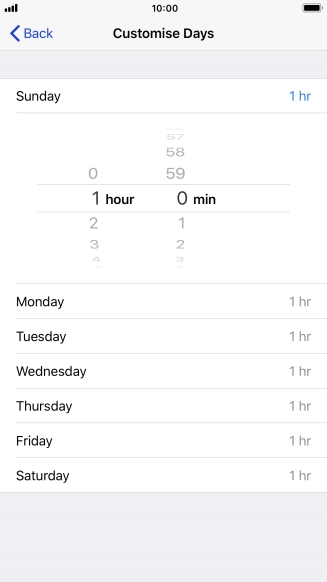 Select the required period.