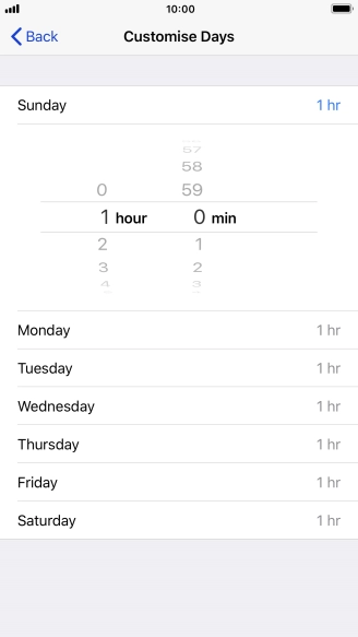 Select the required period.