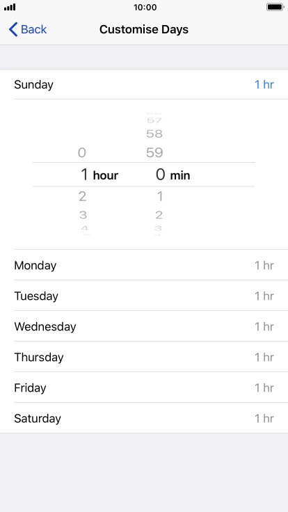 Select the required period.