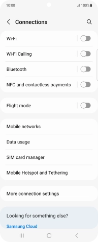 Press Mobile networks.