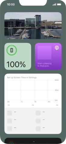 Slide your finger upwards on the screen.
