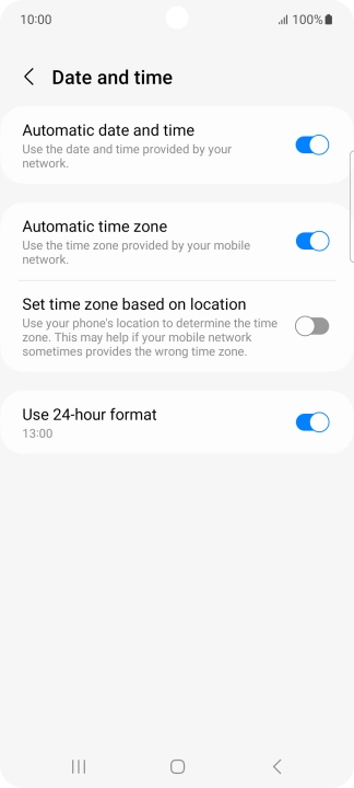 Press the Home key to return to the home screen.