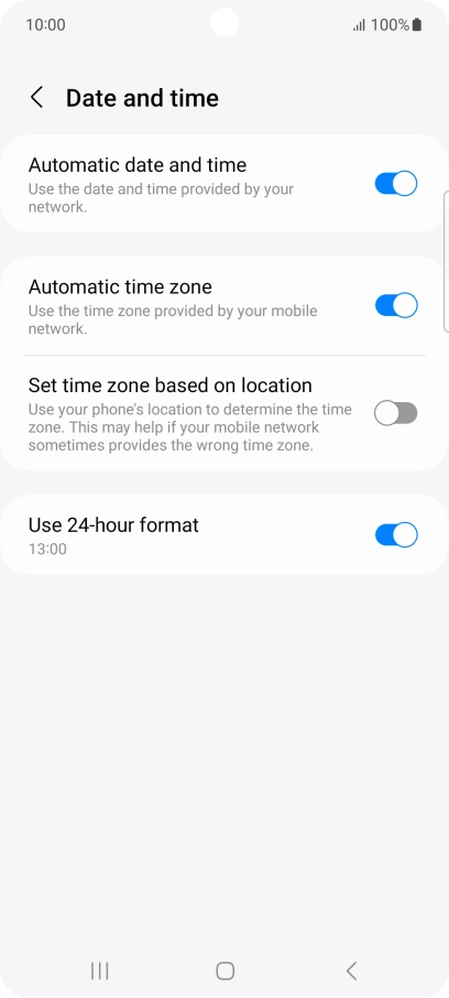 Press the Home key to return to the home screen.