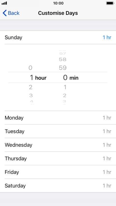 Select the required period.