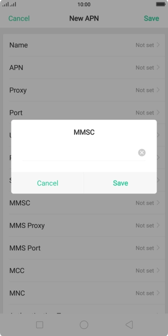 Key in http://pxt.vodafone.net.au/pxtsend and press Save.