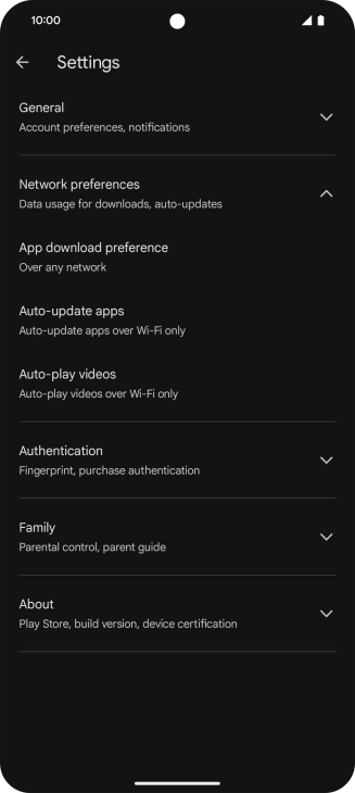 Press Auto-update apps.