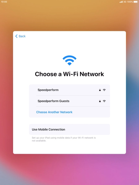 Press the required Wi-Fi network. Press the required Wi-Fi network.