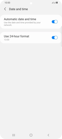 Press the Home key to return to the home screen.