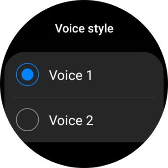 Press the required voice.