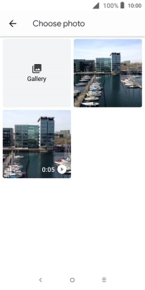 Press Gallery and go to the required folder.