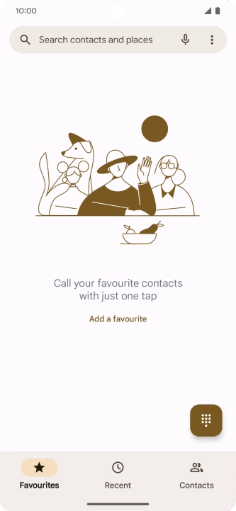 Press the menu icon.