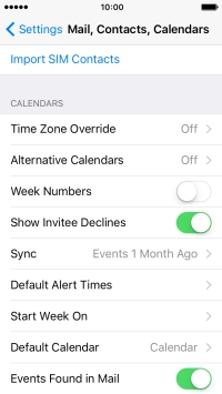Press Import SIM Contacts.