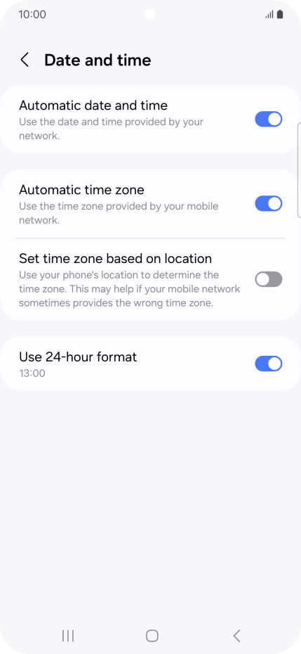 Press the Home key to return to the home screen.
